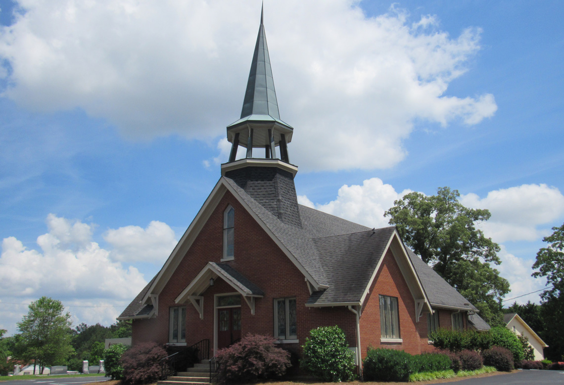 front exterior of church